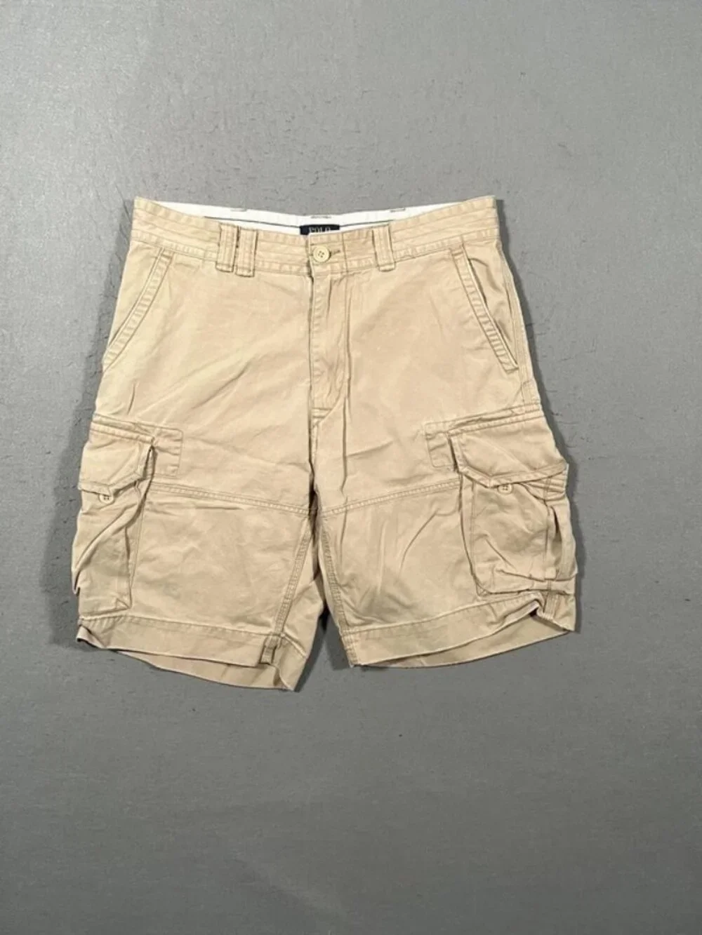 Polo Ralph Lauren Light Brown Cargo Shorts Utility Casual W34